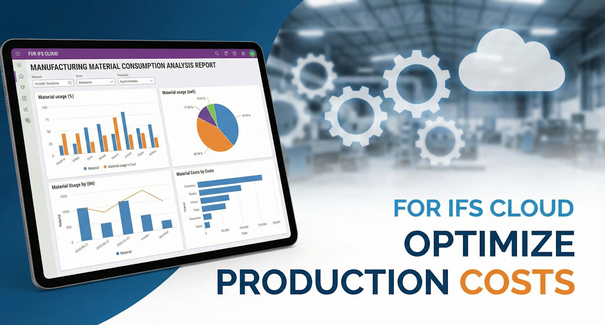 Manufacturing Material Consumption Analysis Report for IFS Cloud