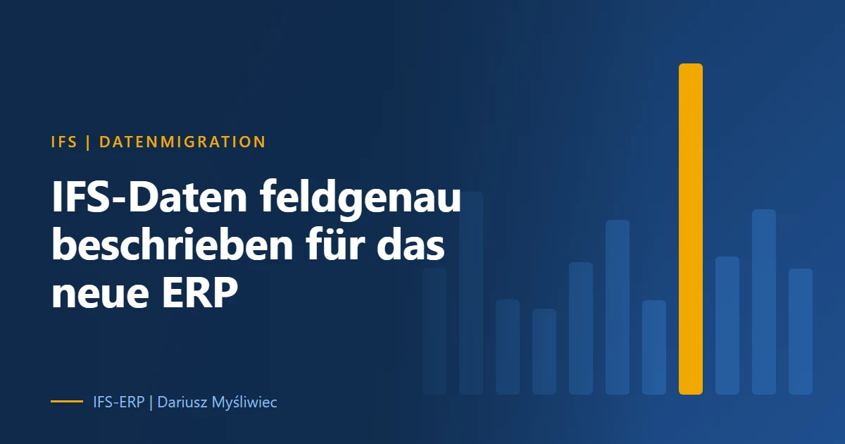 Datenfluss aus IFS über beschriebene Exportdateien in ein neues Ziel-ERP