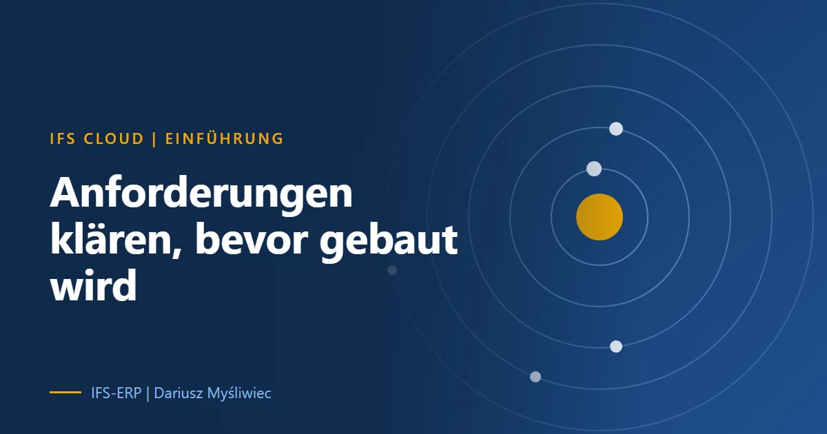 Steuerungskreis mit grünem Statusbericht, darunter Anforderungsliste nach Modulen statt nach Prozessketten
